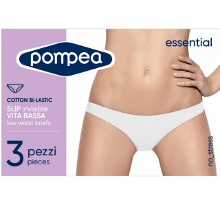 POMPEA donna Slip vita bassa Essential ( tripack )